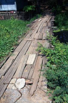 Old Wooden Bridge Royalty Free Stock Images
