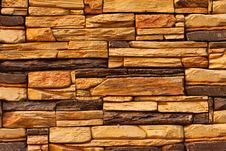 Yellow Stone Wall Stock Images
