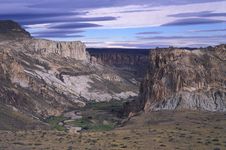 Beautiful Landscape Of A Patagonia Canyon. Royalty Free Stock Image Beautiful Landscape Of A Patagonia Canyon. Royalty Free Stock Image