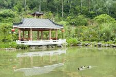 The Summerhouse On Park Royalty Free Stock Image The Summerhouse On Park Royalty Free Stock Image