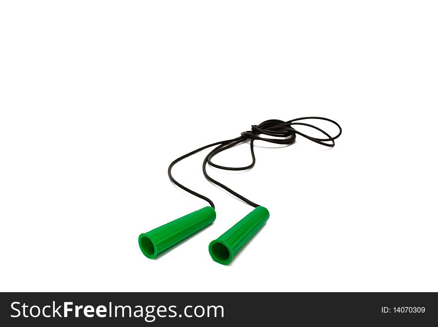 Jumping rope isolated on a white background