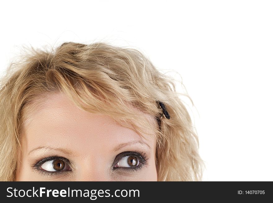 Eyes Of Blond Woman