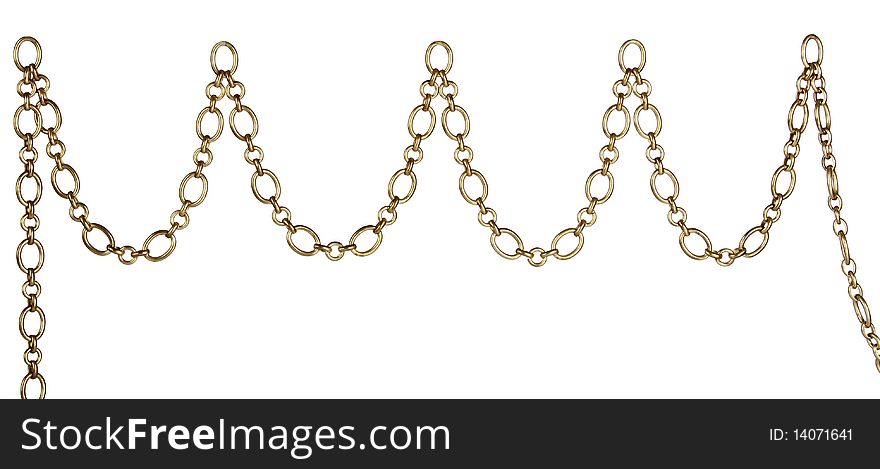 Chain on a white background