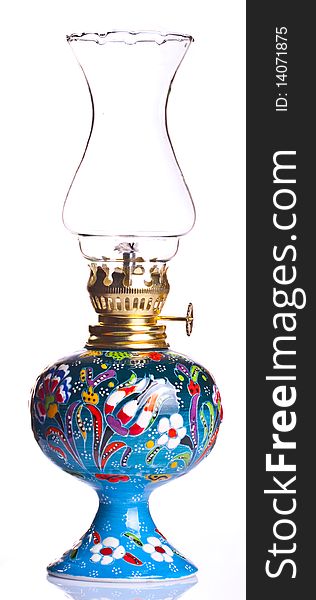 Old fashioned oil lamp