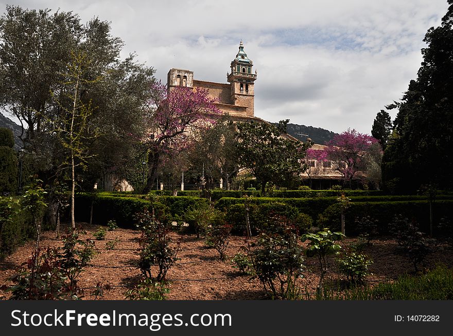 View Valdemossie monastery in Mallorca