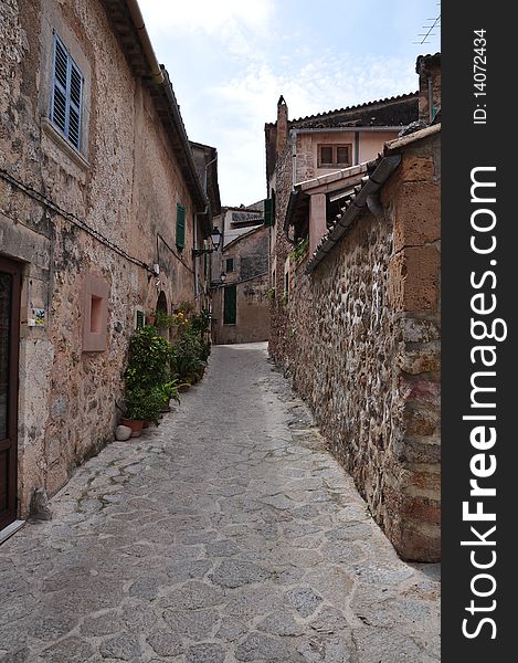 Picturesque streets and houses on the island of Majorca. Picturesque streets and houses on the island of Majorca