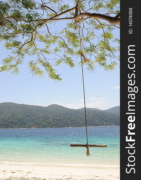 Swing on the beach in Thailand