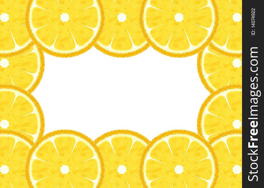 Slice lemon border