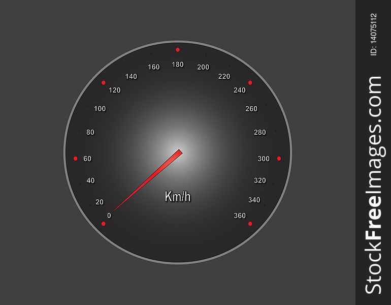 Grey automobile speedometer.
measure instrument.