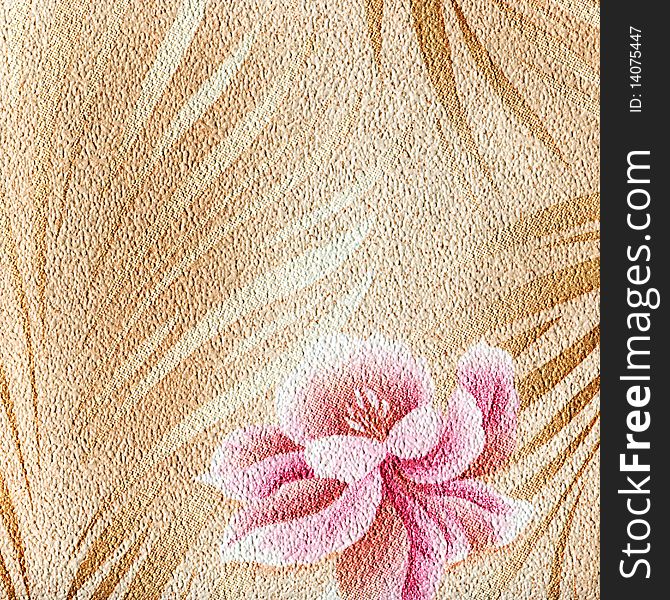 Paper texture from fragment floral wallpaper. Paper texture from fragment floral wallpaper