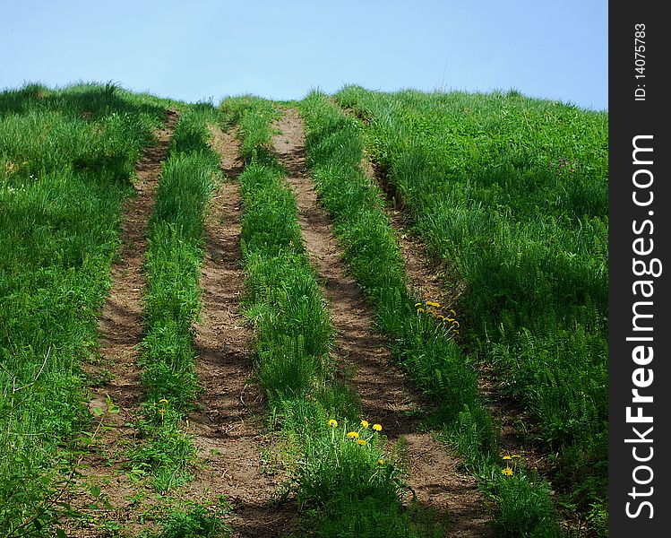 Way up locatec at Kuldiga, Latvia.