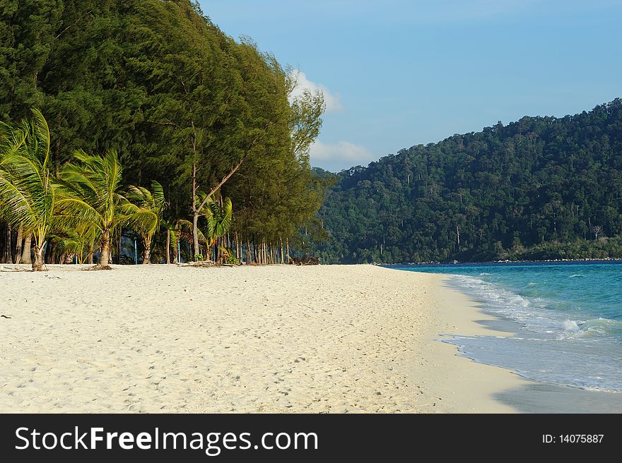 Beautiful beach and sea in Thailand