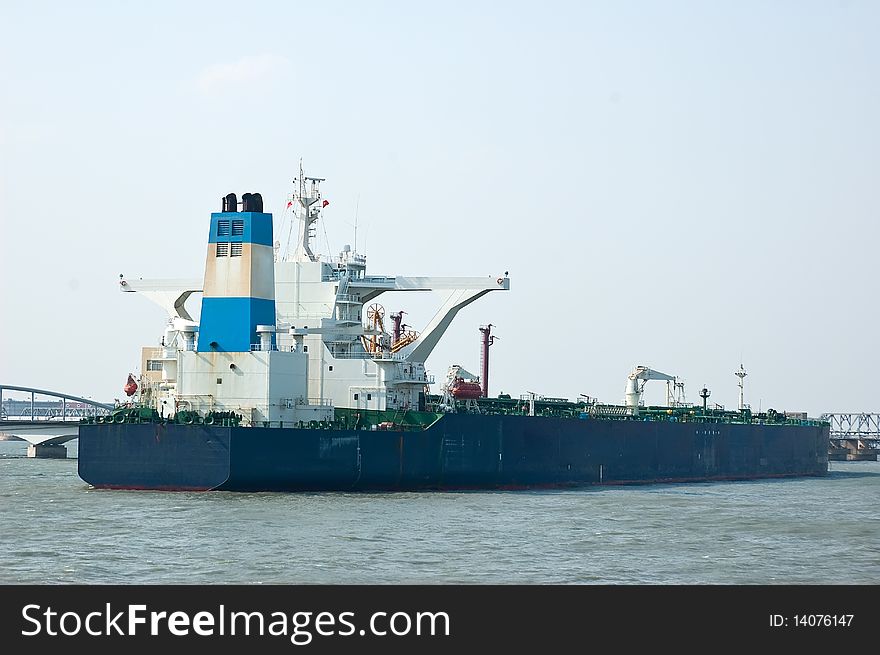 Tanker Docked At The Pier