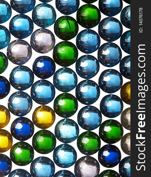 Abstract background from glass colour spheres