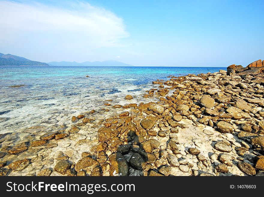 Stone beach Thailand