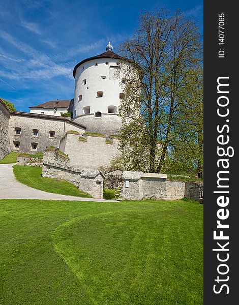 Nearly Spring in a Garden of the Fortress of Kufstein