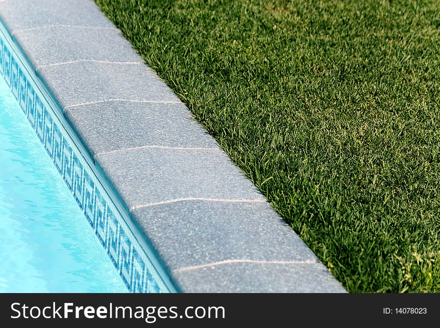 Border Between Pool And A Lawn