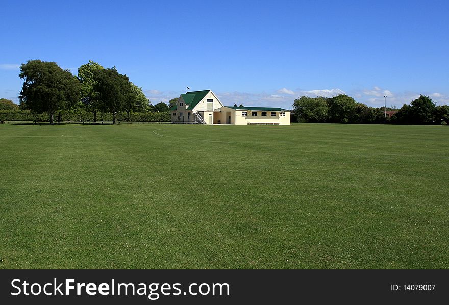 Cricket pitch in Christchurch, New Zealand. Cricket pitch in Christchurch, New Zealand