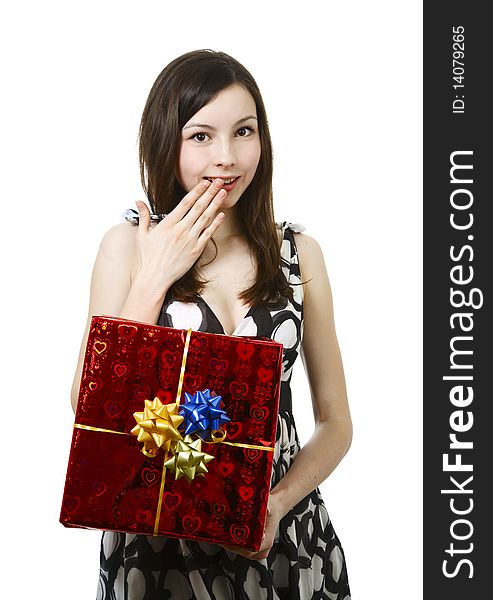 Girl with gift