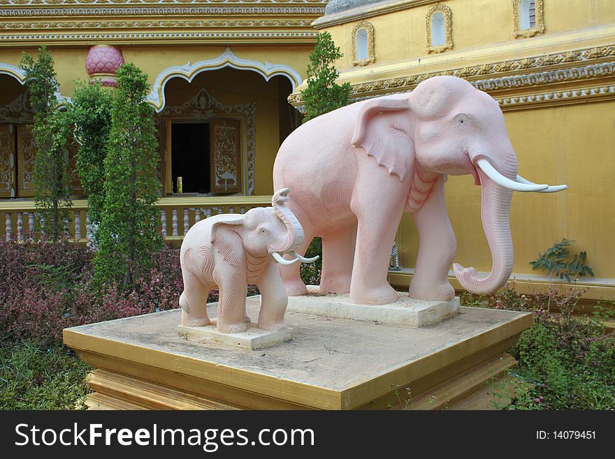 Elephant Statue, North-East of Thailand