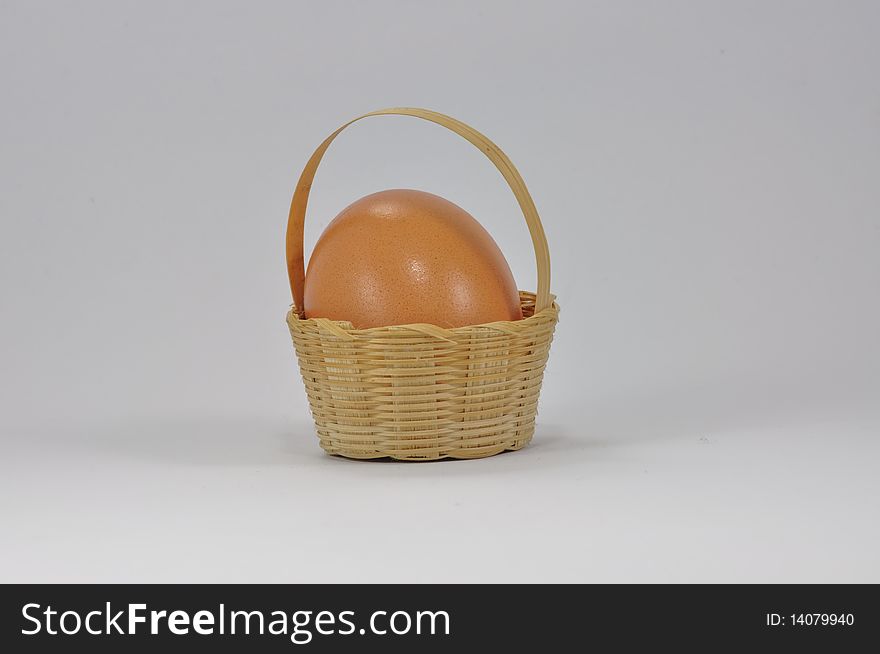 This picture is egg in the basket