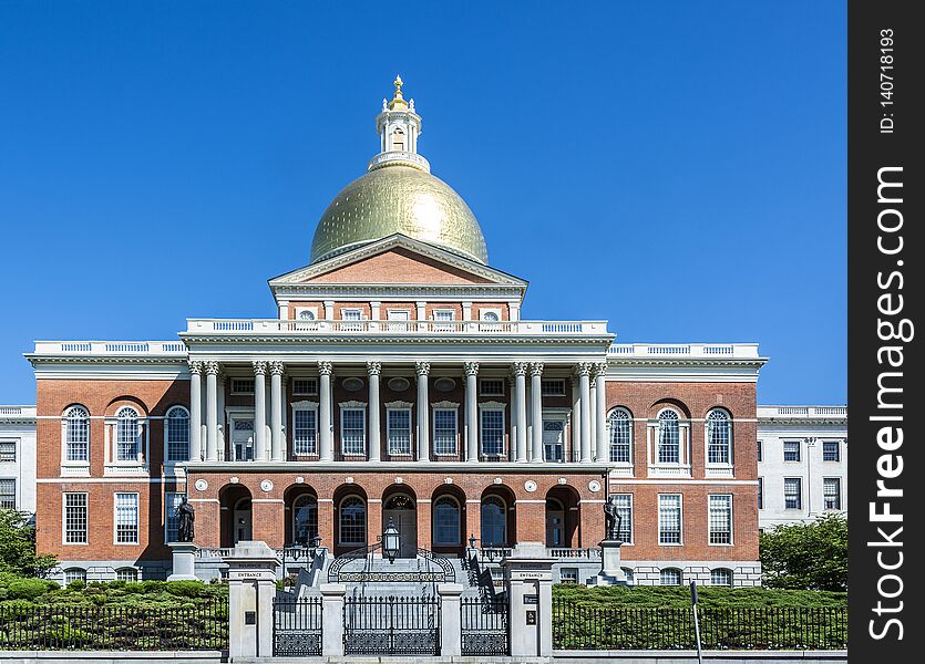 Massachusetts State House, Beacon Hill, Boston, MA - USA