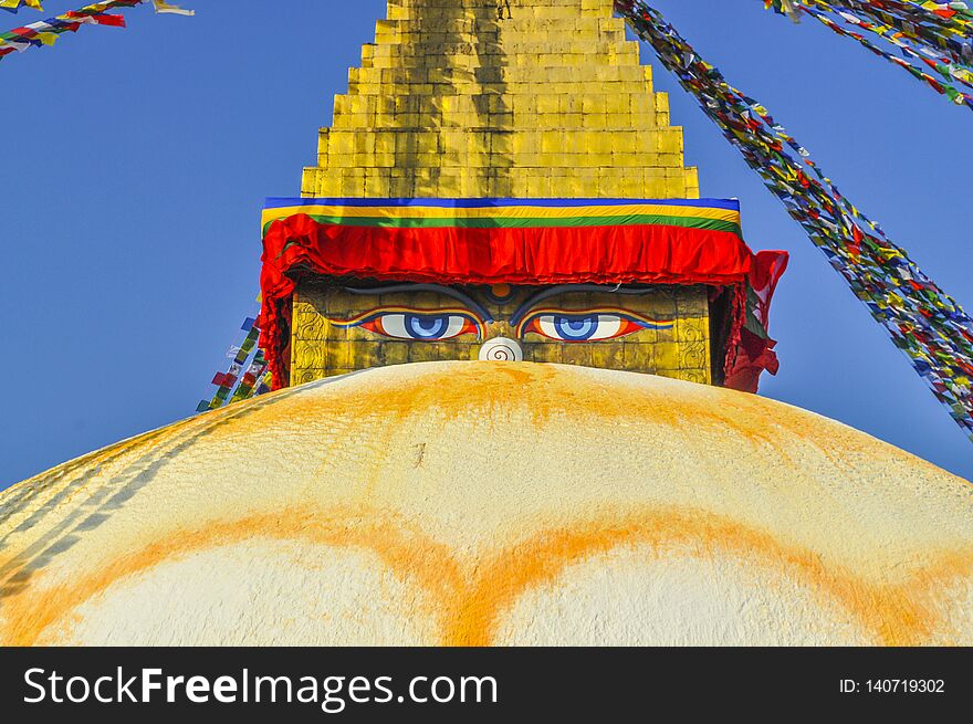 Bodhanath Stupa in Kathmandu valley, Nepal