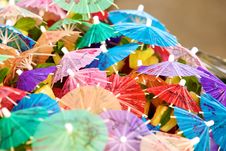Coctail Umbrellas Royalty Free Stock Photography