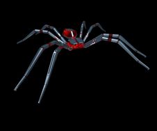 Metall Spider - 3D. Royalty Free Stock Photo