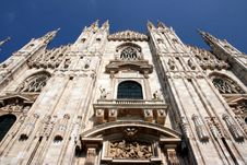 Milan Dome Architecture , Italy Royalty Free Stock Image