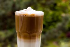 Latte Macchiato With Frothy Milk Stock Images Latte Macchiato With Frothy Milk Stock Images