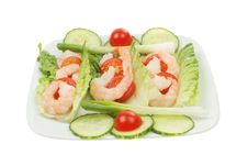 Prawn Salad Royalty Free Stock Photos Prawn Salad Royalty Free Stock Photos