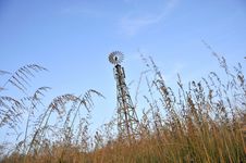 Windmill Cellular Tower Royalty Free Stock Photography Windmill Cellular Tower Royalty Free Stock Photography