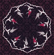 Traditional Ottoman Turkish Tile Illustration Traditional Ottoman Turkish Tile Illustration