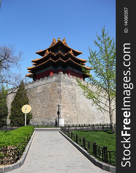 The turret of the Forbidden City