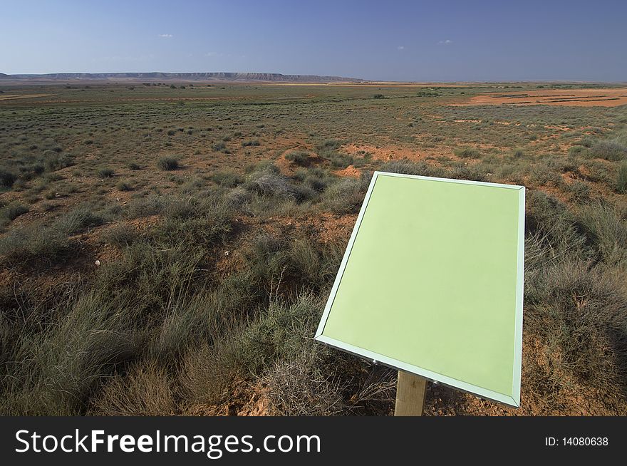 Green signal in an arid landscape