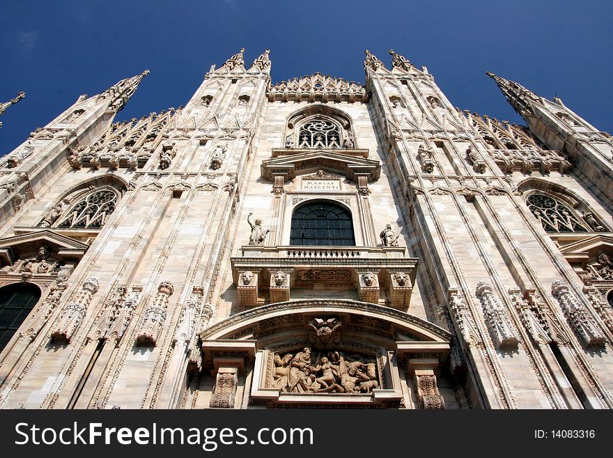 The front of the dome of Milan after the long restauration-
Italy. The front of the dome of Milan after the long restauration-
Italy