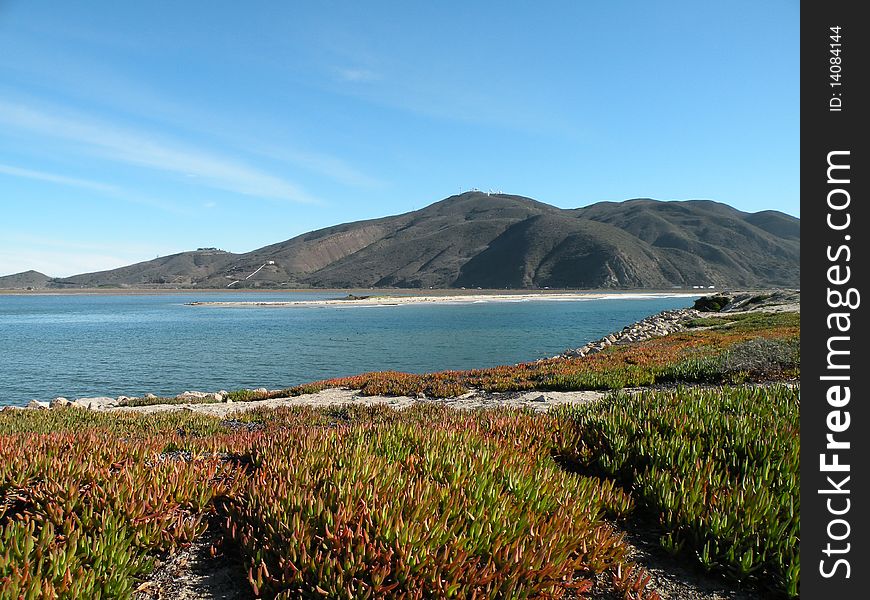 Coastline and mountains near Point Mugu in southern California. Coastline and mountains near Point Mugu in southern California