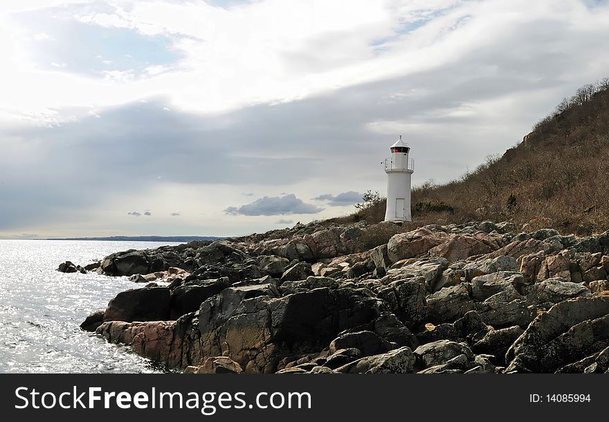 Sea Landscape With Lighthouse