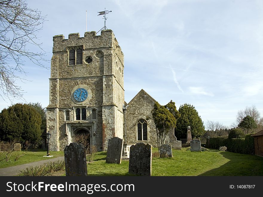 St Peter's and St Paul's Church in the Kent village of Appledore, England.