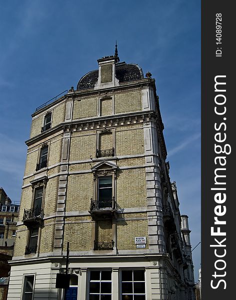 Tall old building in the center of London. Tall old building in the center of London