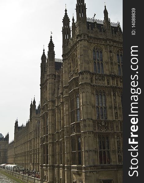 The House of the Parliament in central London. The House of the Parliament in central London