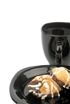 Cookies In Chocolate Stock Photography Cookies In Chocolate Stock Photography