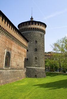 Castle In Milan Stock Photos