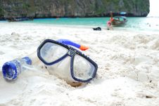 Snorkel At Maya Beach Royalty Free Stock Image Snorkel At Maya Beach Royalty Free Stock Image