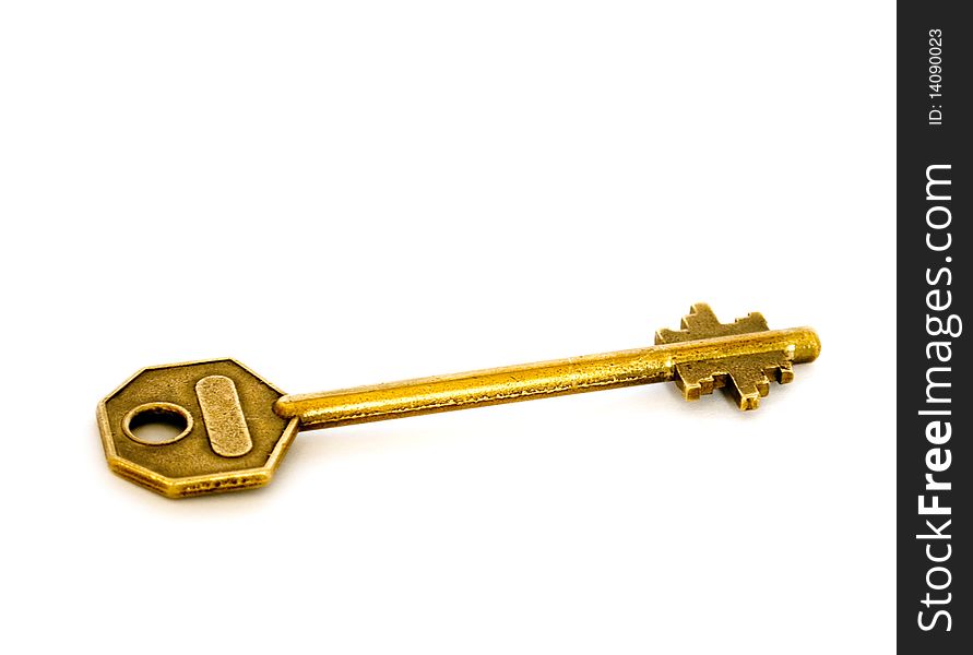 Key on a white background