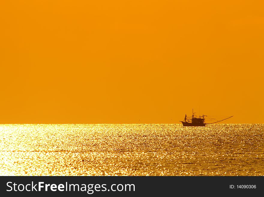 Sunset at Koh Mak  Beach at Thailand. Sunset at Koh Mak  Beach at Thailand