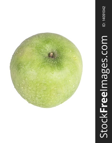 Close up of beautiful granny smith apple isolated on white background (with clipping path). Close up of beautiful granny smith apple isolated on white background (with clipping path)