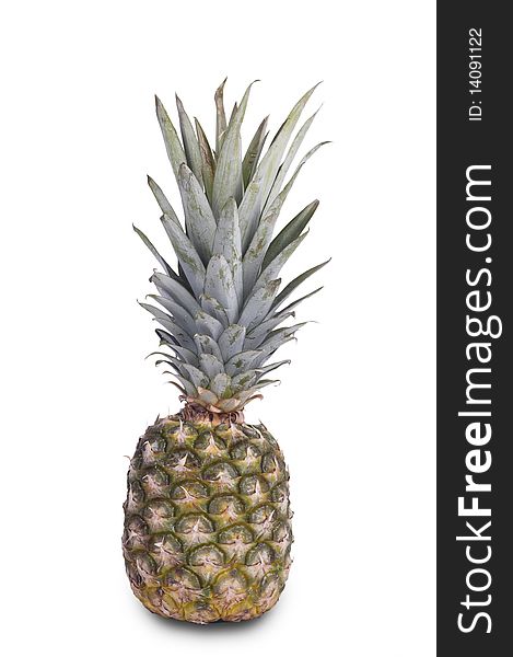 Juicy Pineapple on a white background (with clipping path). Juicy Pineapple on a white background (with clipping path)