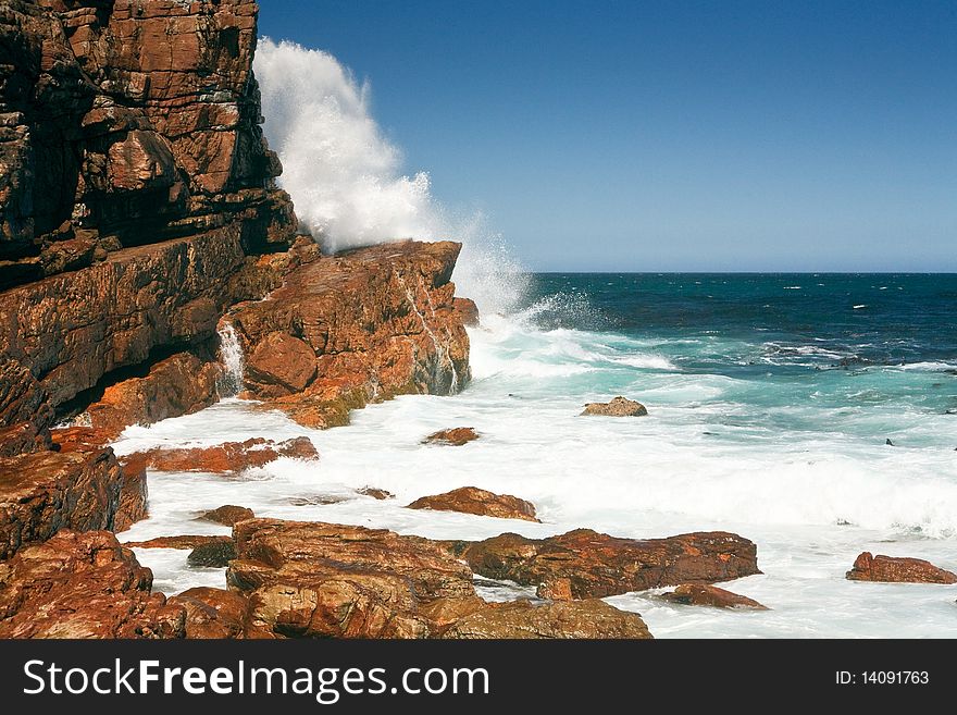 Rough Coast Of The Cape Of Good Hope, South Africa